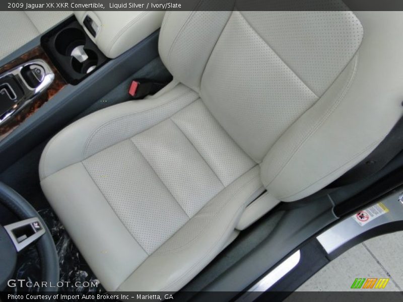 Liquid Silver / Ivory/Slate 2009 Jaguar XK XKR Convertible