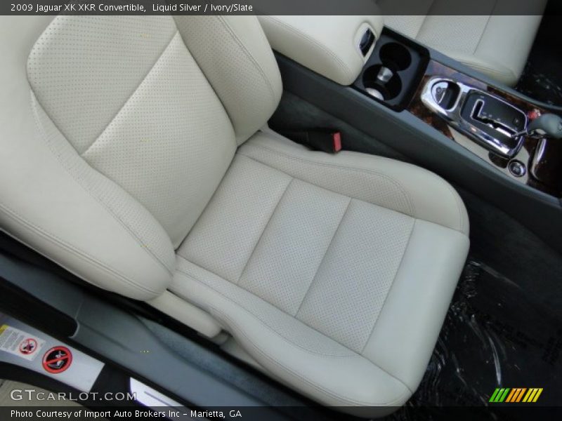Liquid Silver / Ivory/Slate 2009 Jaguar XK XKR Convertible