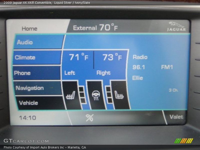 Liquid Silver / Ivory/Slate 2009 Jaguar XK XKR Convertible