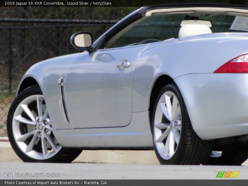 Liquid Silver / Ivory/Slate 2009 Jaguar XK XKR Convertible