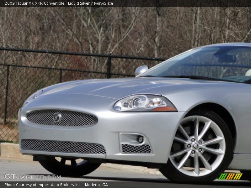 Liquid Silver / Ivory/Slate 2009 Jaguar XK XKR Convertible