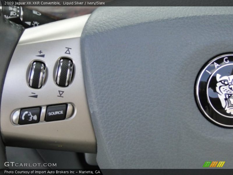 Liquid Silver / Ivory/Slate 2009 Jaguar XK XKR Convertible