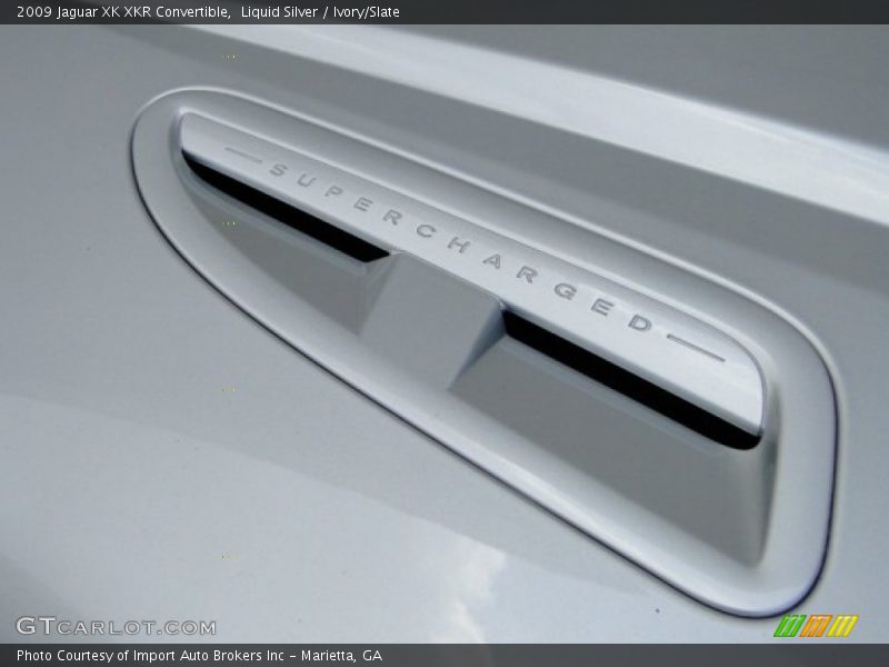 Liquid Silver / Ivory/Slate 2009 Jaguar XK XKR Convertible