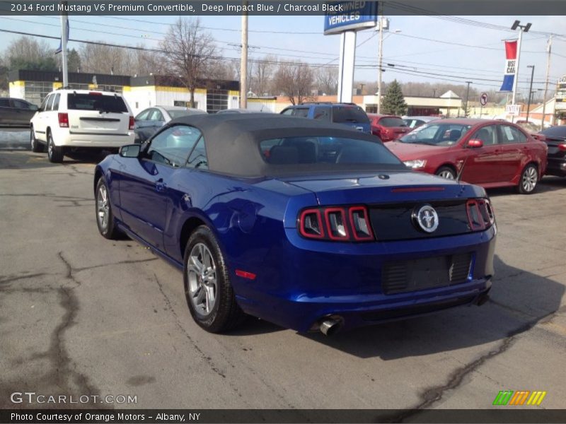 Deep Impact Blue / Charcoal Black 2014 Ford Mustang V6 Premium Convertible