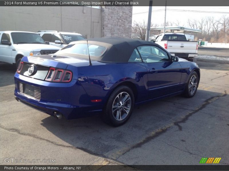 Deep Impact Blue / Charcoal Black 2014 Ford Mustang V6 Premium Convertible