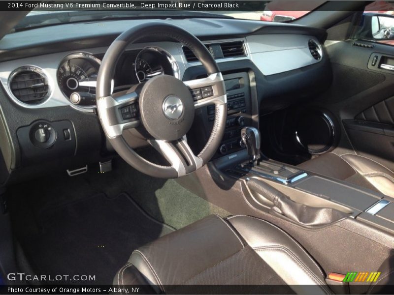 Deep Impact Blue / Charcoal Black 2014 Ford Mustang V6 Premium Convertible