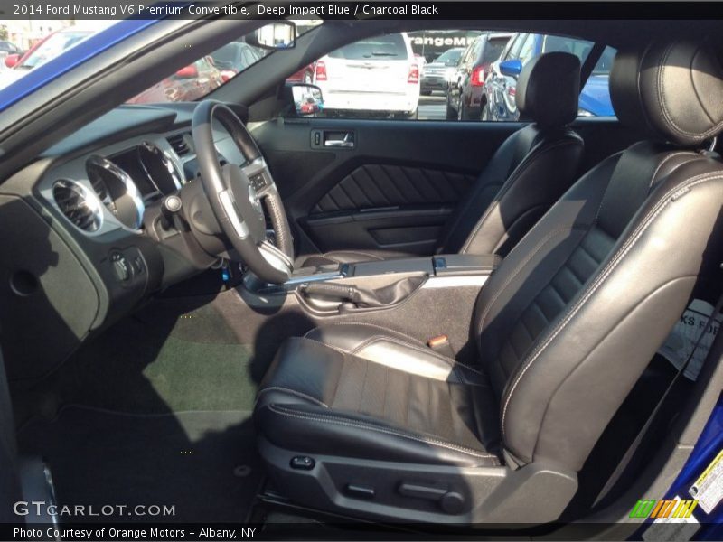 Deep Impact Blue / Charcoal Black 2014 Ford Mustang V6 Premium Convertible