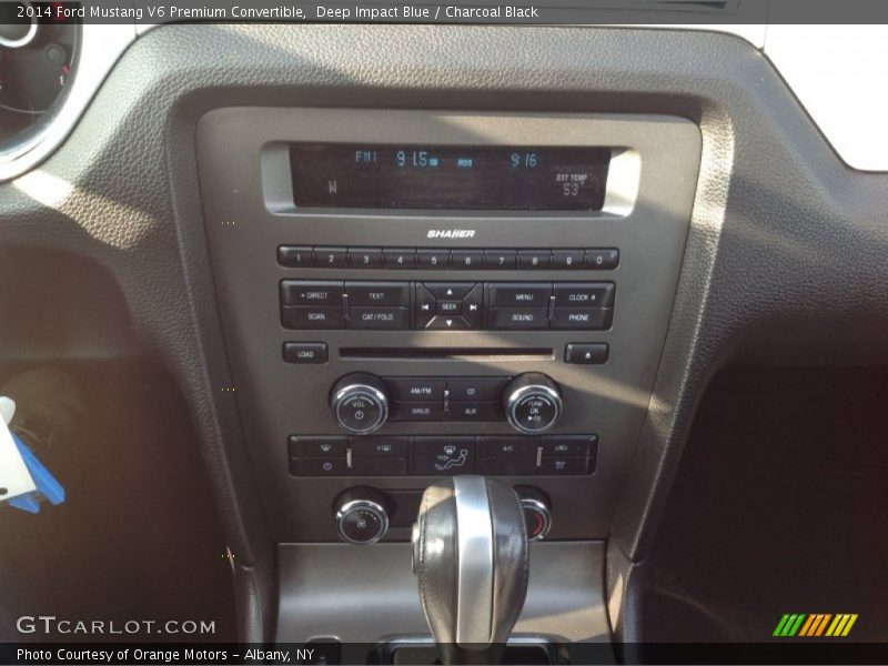 Deep Impact Blue / Charcoal Black 2014 Ford Mustang V6 Premium Convertible