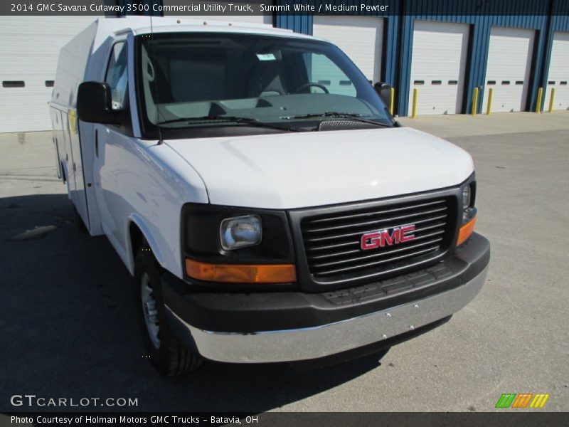 Summit White / Medium Pewter 2014 GMC Savana Cutaway 3500 Commercial Utility Truck