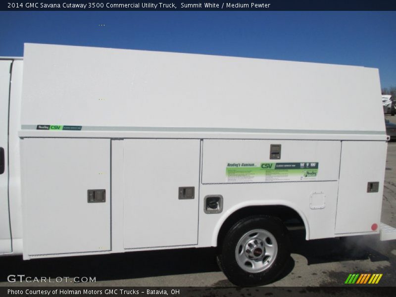 Summit White / Medium Pewter 2014 GMC Savana Cutaway 3500 Commercial Utility Truck