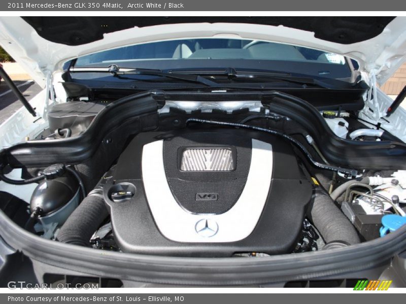 Arctic White / Black 2011 Mercedes-Benz GLK 350 4Matic