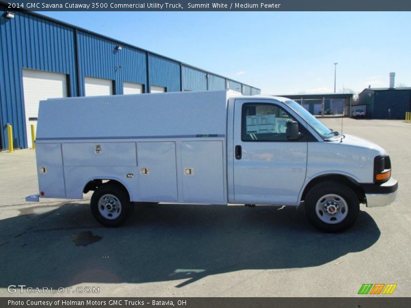 Summit White / Medium Pewter 2014 GMC Savana Cutaway 3500 Commercial Utility Truck