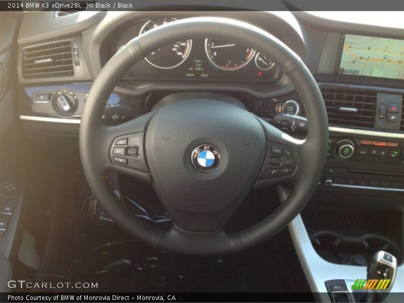 Jet Black / Black 2014 BMW X3 xDrive28i