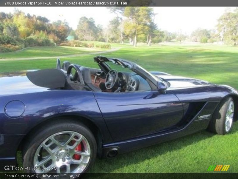 Viper Violet Pearlcoat / Black/Natural Tan 2008 Dodge Viper SRT-10