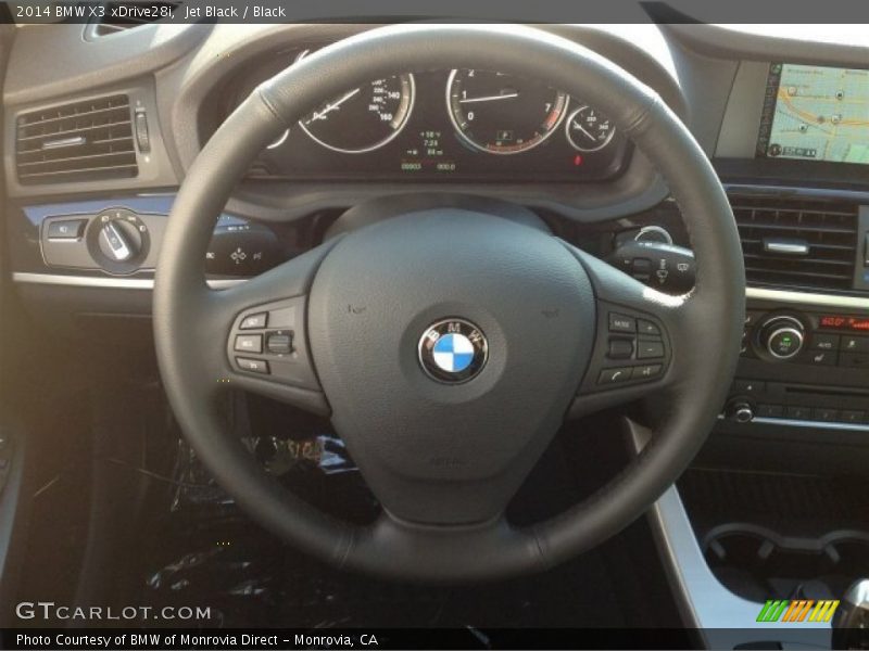 Jet Black / Black 2014 BMW X3 xDrive28i