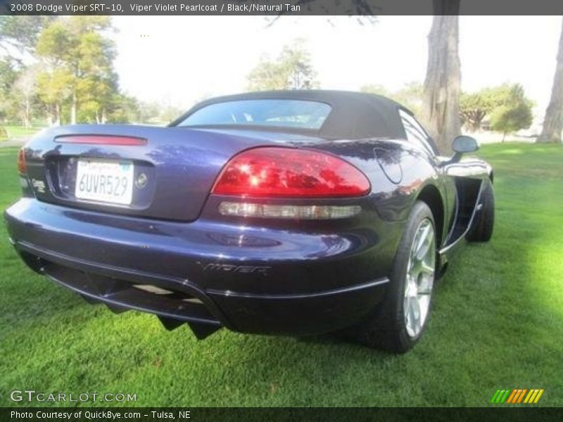 Viper Violet Pearlcoat / Black/Natural Tan 2008 Dodge Viper SRT-10