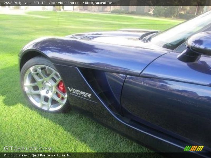 Viper Violet Pearlcoat / Black/Natural Tan 2008 Dodge Viper SRT-10