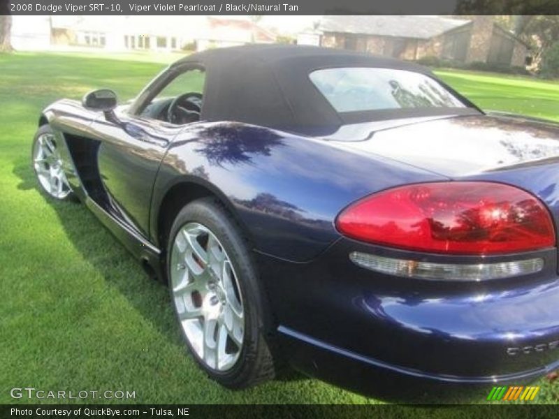 Viper Violet Pearlcoat / Black/Natural Tan 2008 Dodge Viper SRT-10