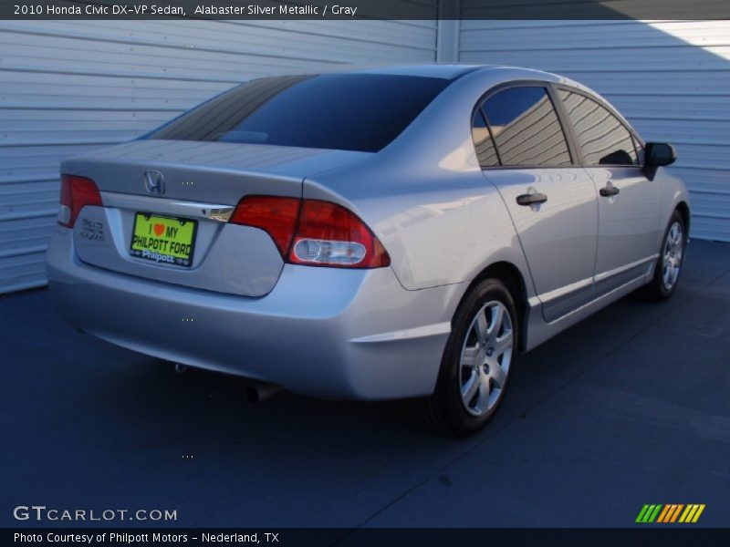 Alabaster Silver Metallic / Gray 2010 Honda Civic DX-VP Sedan