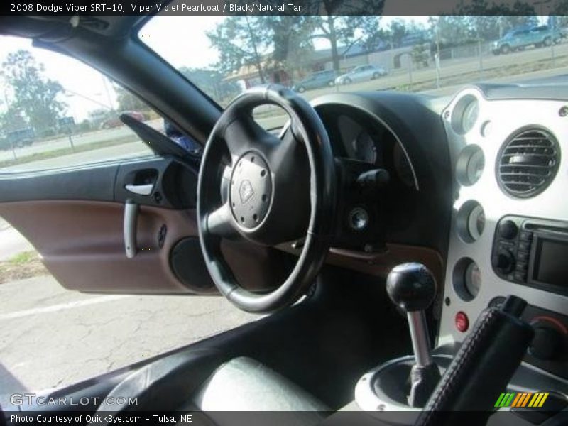 Viper Violet Pearlcoat / Black/Natural Tan 2008 Dodge Viper SRT-10