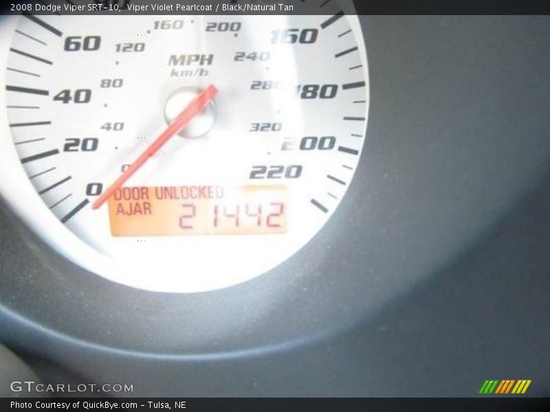 Viper Violet Pearlcoat / Black/Natural Tan 2008 Dodge Viper SRT-10