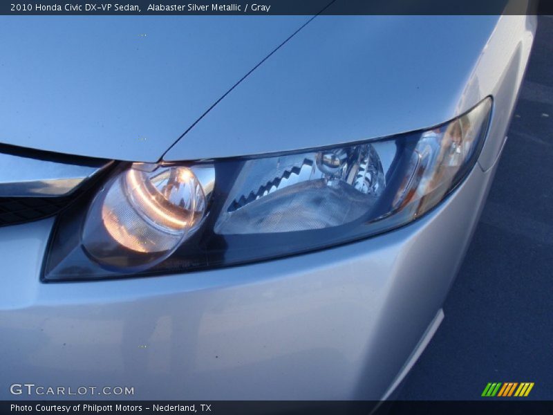 Alabaster Silver Metallic / Gray 2010 Honda Civic DX-VP Sedan