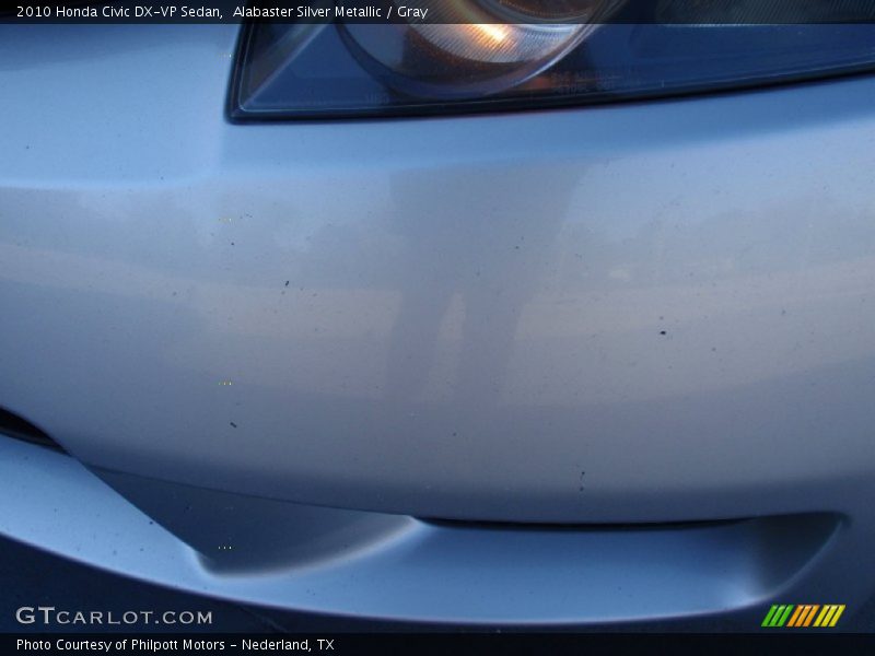 Alabaster Silver Metallic / Gray 2010 Honda Civic DX-VP Sedan