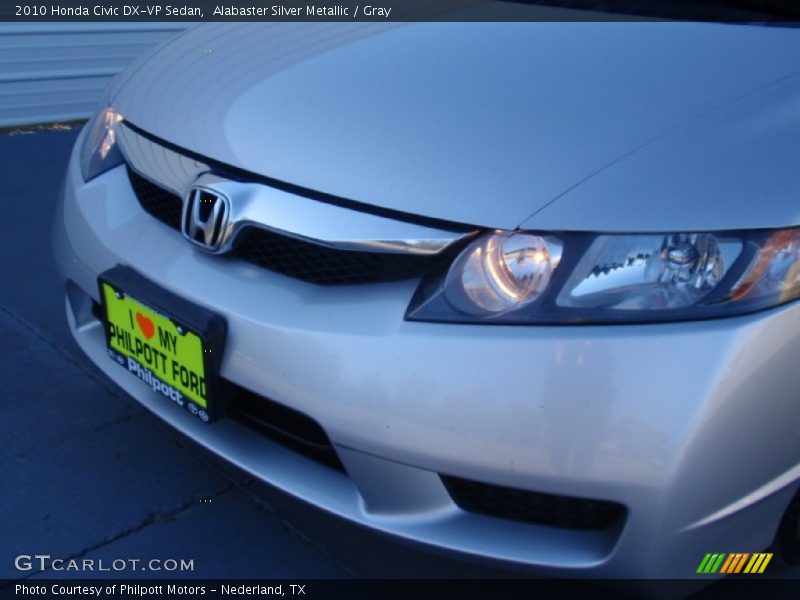 Alabaster Silver Metallic / Gray 2010 Honda Civic DX-VP Sedan