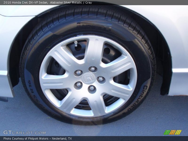Alabaster Silver Metallic / Gray 2010 Honda Civic DX-VP Sedan
