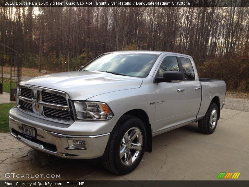 Bright Silver Metallic / Dark Slate/Medium Graystone 2010 Dodge Ram 1500 Big Horn Quad Cab 4x4