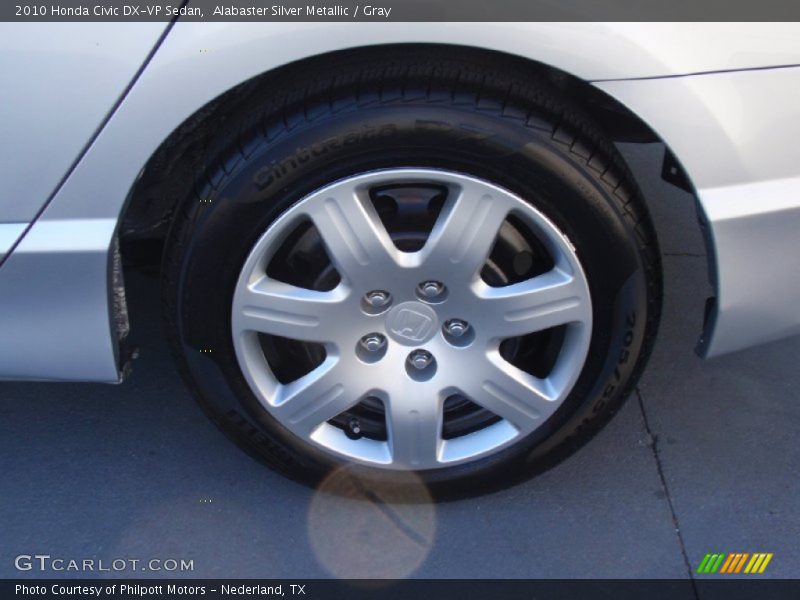 Alabaster Silver Metallic / Gray 2010 Honda Civic DX-VP Sedan