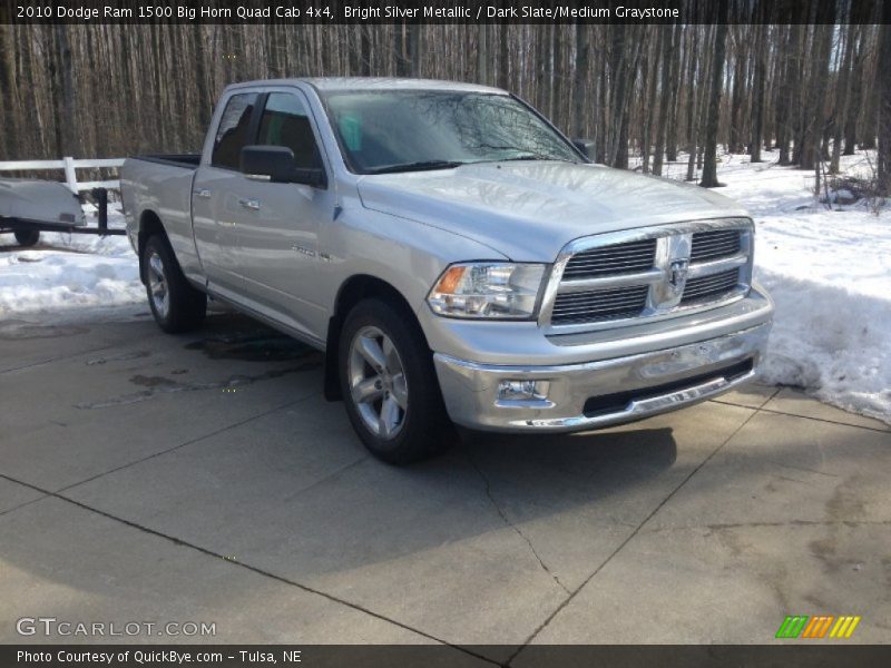 Bright Silver Metallic / Dark Slate/Medium Graystone 2010 Dodge Ram 1500 Big Horn Quad Cab 4x4