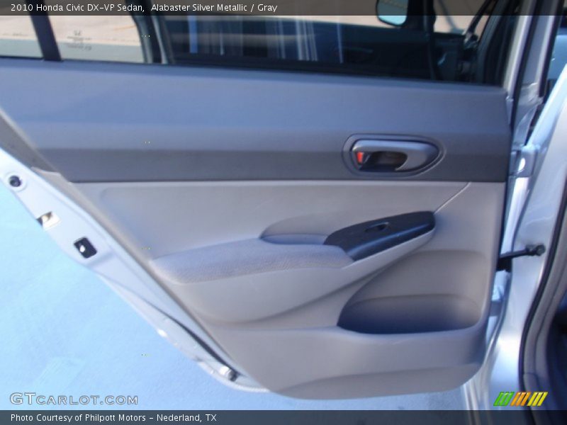 Alabaster Silver Metallic / Gray 2010 Honda Civic DX-VP Sedan