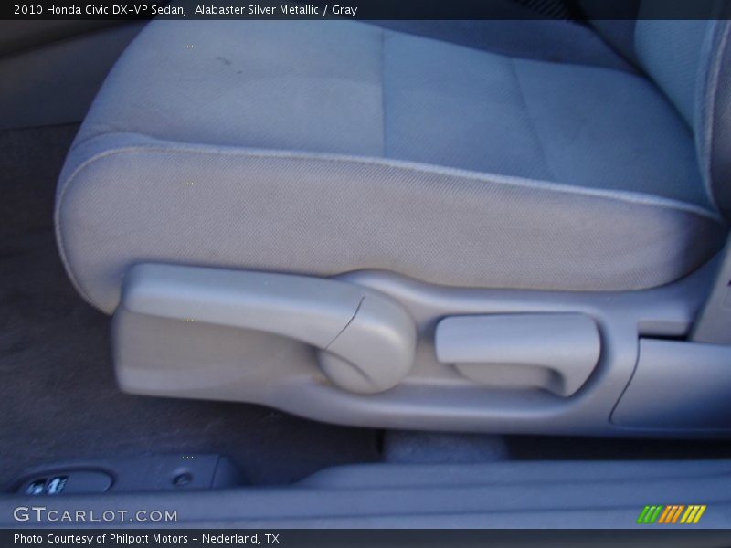Alabaster Silver Metallic / Gray 2010 Honda Civic DX-VP Sedan