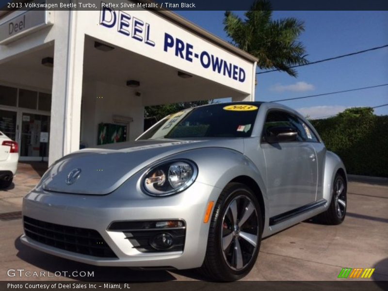 Reflex Silver Metallic / Titan Black 2013 Volkswagen Beetle Turbo