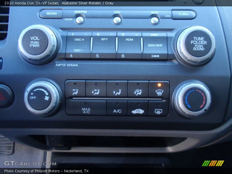 Alabaster Silver Metallic / Gray 2010 Honda Civic DX-VP Sedan