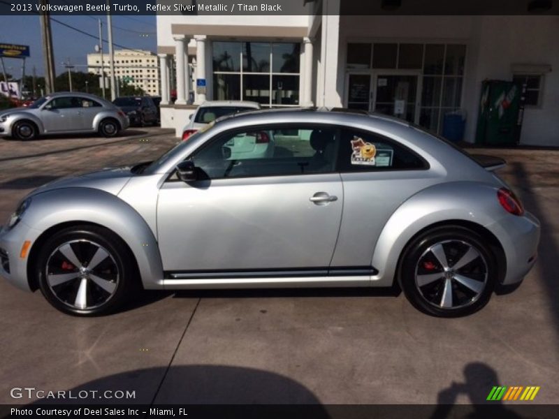 Reflex Silver Metallic / Titan Black 2013 Volkswagen Beetle Turbo