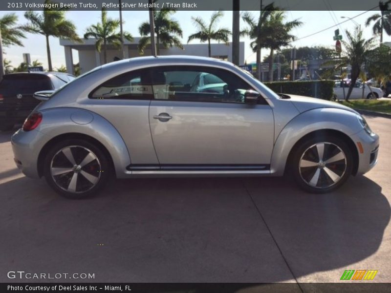 Reflex Silver Metallic / Titan Black 2013 Volkswagen Beetle Turbo