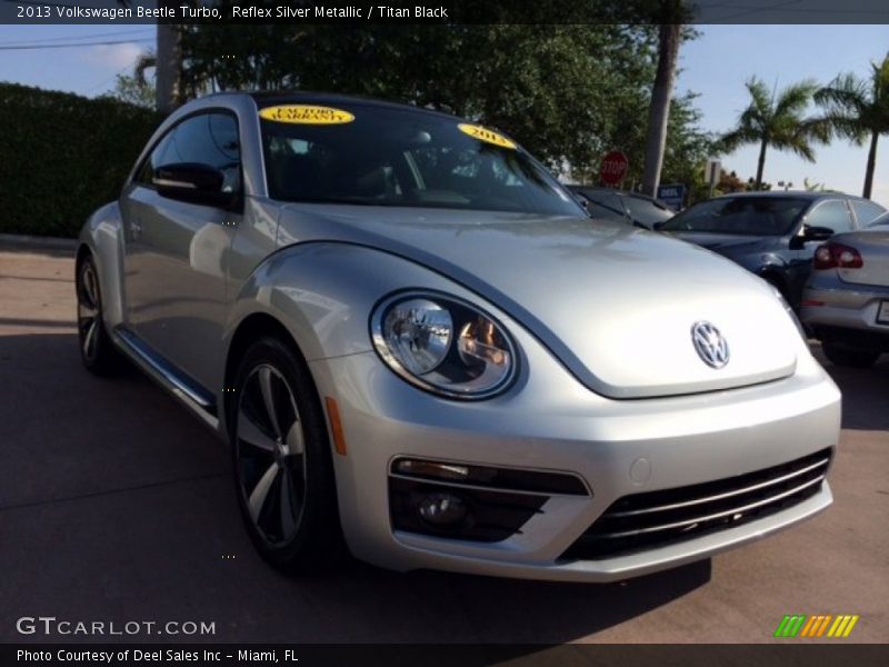 Reflex Silver Metallic / Titan Black 2013 Volkswagen Beetle Turbo