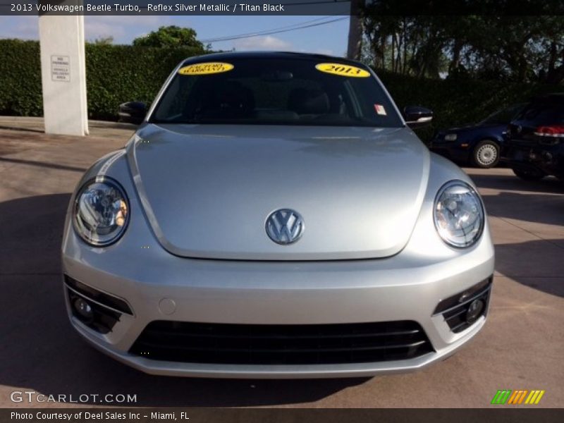 Reflex Silver Metallic / Titan Black 2013 Volkswagen Beetle Turbo