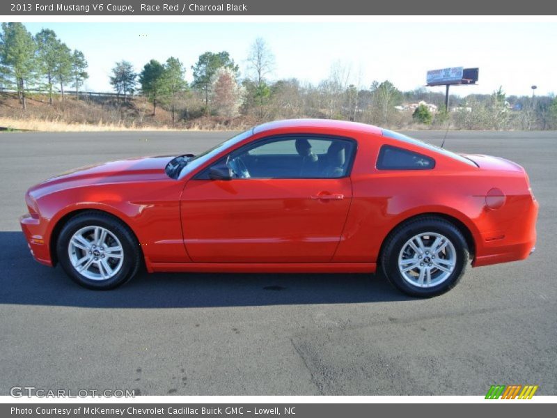 Race Red / Charcoal Black 2013 Ford Mustang V6 Coupe