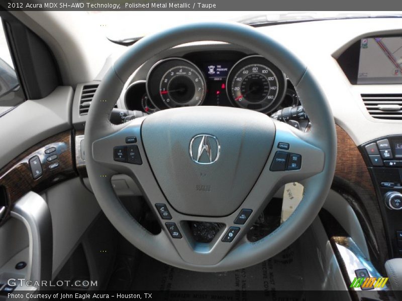 Polished Metal Metallic / Taupe 2012 Acura MDX SH-AWD Technology