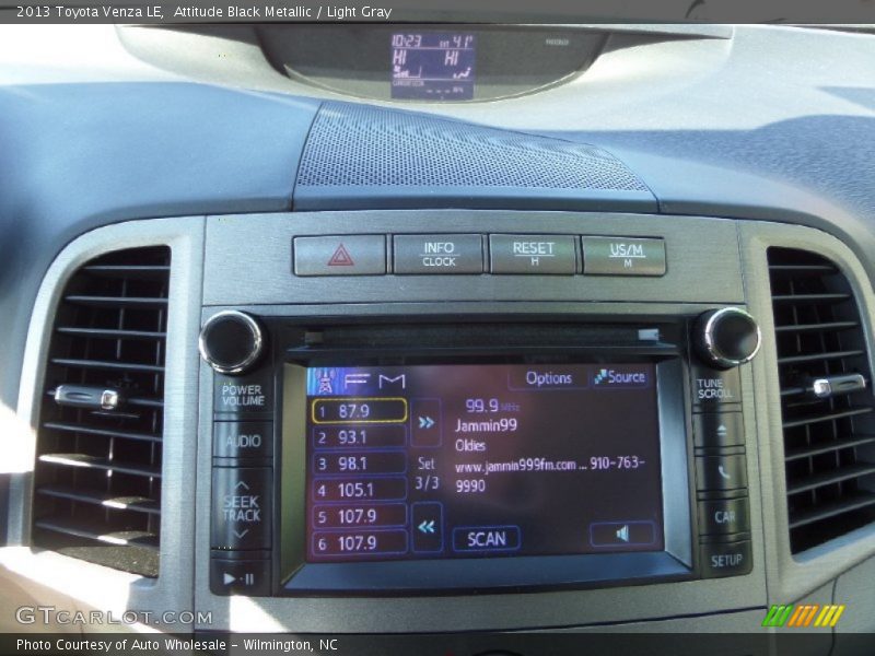 Attitude Black Metallic / Light Gray 2013 Toyota Venza LE