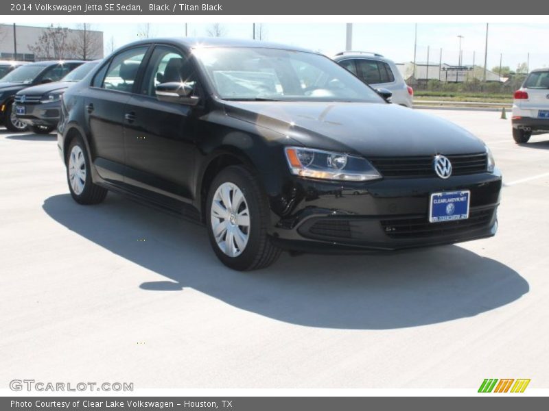 Black / Titan Black 2014 Volkswagen Jetta SE Sedan