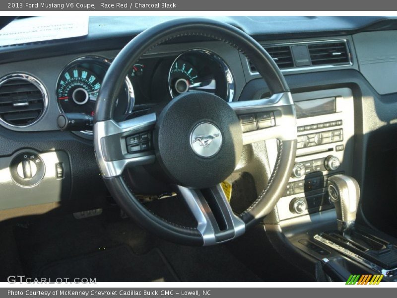 Race Red / Charcoal Black 2013 Ford Mustang V6 Coupe