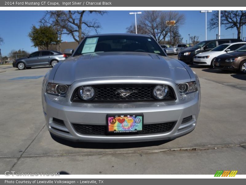 Ingot Silver / Charcoal Black 2014 Ford Mustang GT Coupe