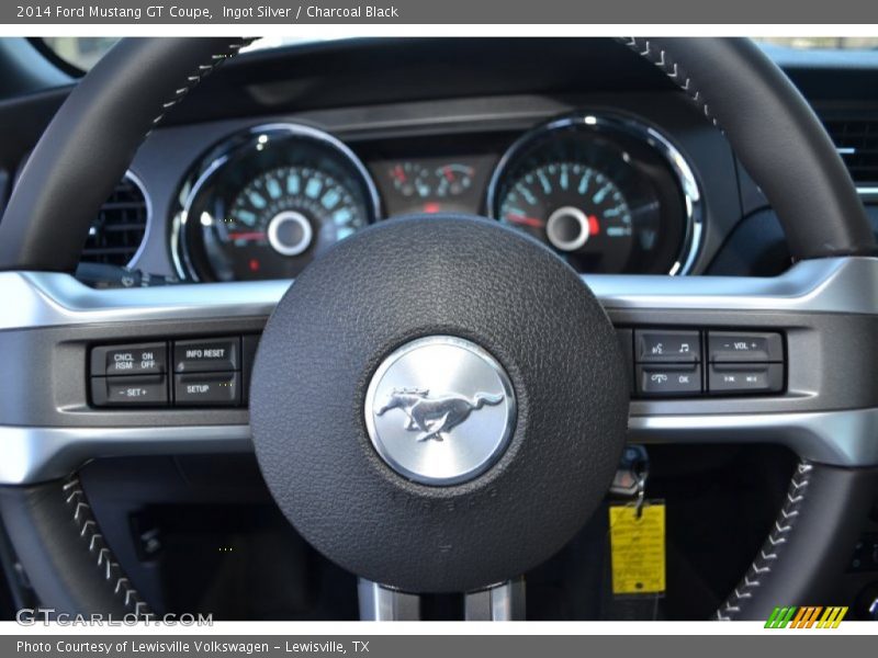 Ingot Silver / Charcoal Black 2014 Ford Mustang GT Coupe