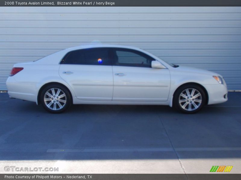 Blizzard White Pearl / Ivory Beige 2008 Toyota Avalon Limited