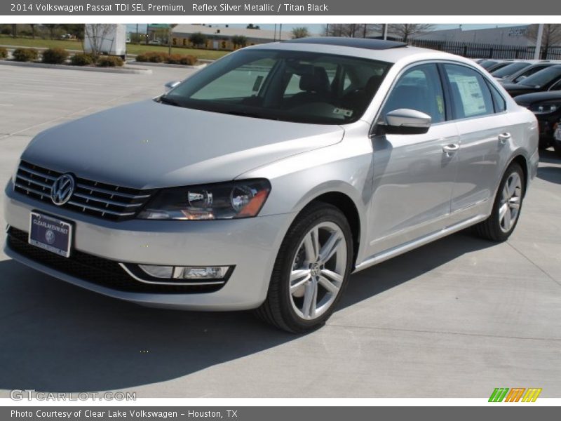 Reflex Silver Metallic / Titan Black 2014 Volkswagen Passat TDI SEL Premium