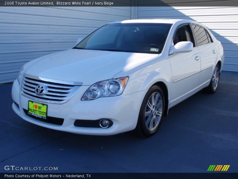 Blizzard White Pearl / Ivory Beige 2008 Toyota Avalon Limited